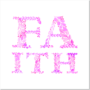 Faith in pink Posters and Art